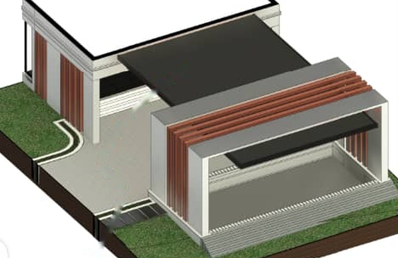 3D concept model of a house